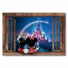 Load image into Gallery viewer, Personalized Mickey &amp; Minnie Mouse Poster Gift for Couples
