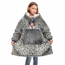 Load image into Gallery viewer, Personalized Magical Mouse Ears Blanket Hoodie Custom Name Gift for Kids
