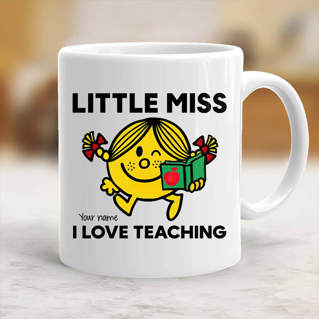 Personalized Teacher Mug with Name and Fun Design for Classroom