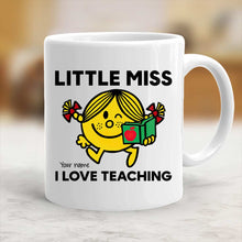 Load image into Gallery viewer, Personalized Teacher Mug with Name and Fun Design for Classroom
