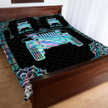 Load image into Gallery viewer, Personalized Jeep Quilt Set Custom Name Gift for Dad
