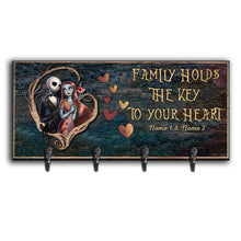 Load image into Gallery viewer, Personalized Family Key Rack with Names Unique Gift Idea
