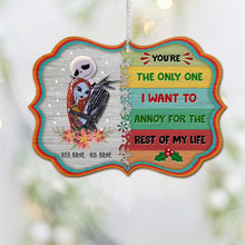 Load image into Gallery viewer, Personalized Nightmare Before Christmas Ornament Custom Names Gift for Couples
