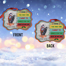 Load image into Gallery viewer, Personalized Nightmare Before Christmas Ornament Custom Names Gift for Couples
