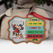Load image into Gallery viewer, Personalized Christmas Mouse Ornament Customizable Gift for Couples
