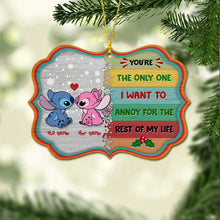 Load image into Gallery viewer, Personalized Christmas Ohana Ornament Custom Name Gift for Couples
