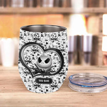 Load image into Gallery viewer, Personalized Nightmare Wine Tumbler Custom Name Gift for Halloween
