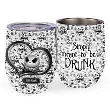 Load image into Gallery viewer, Personalized Nightmare Wine Tumbler Custom Name Gift for Halloween
