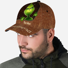Load image into Gallery viewer, Personalized Grinch Face Classic Cap Custom Name Christmas Gift
