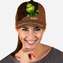 Load image into Gallery viewer, Personalized Grinch Face Classic Cap Custom Name Christmas Gift

