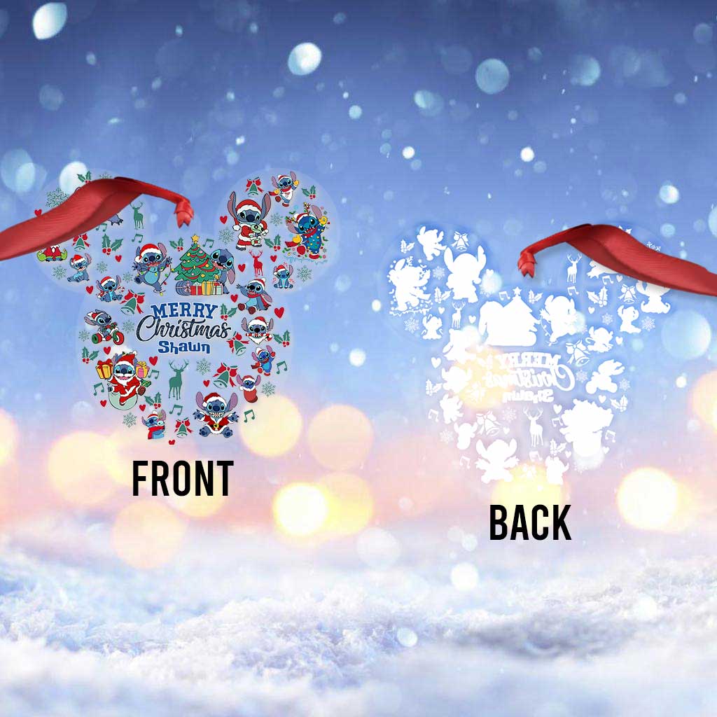 Personalized Ohana Christmas Ornament Custom Name Gift