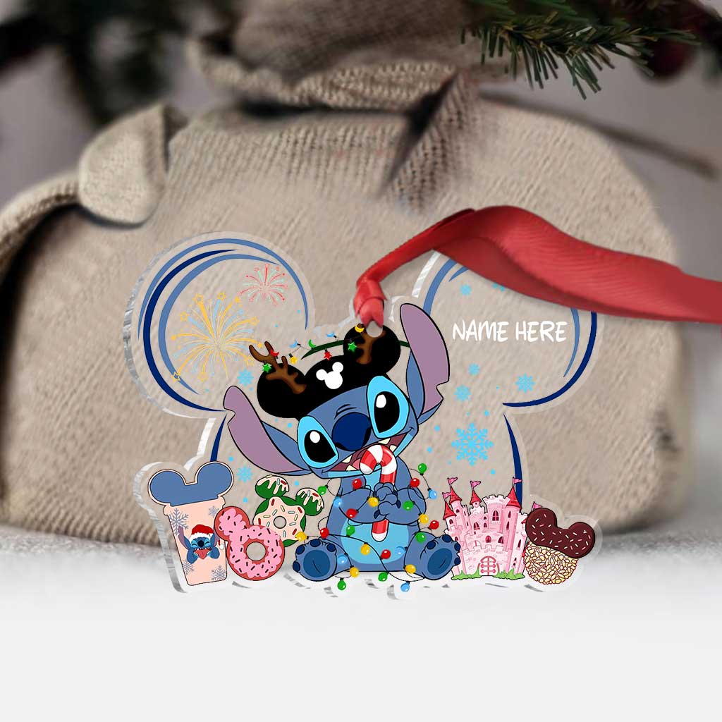Personalized Christmas Ornament Transparent Acrylic Gift for Family