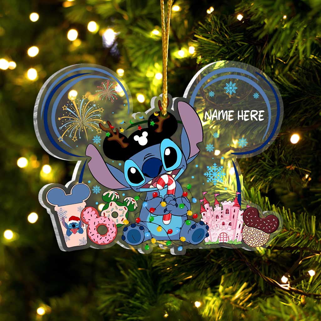 Personalized Christmas Ornament Transparent Acrylic Gift for Family