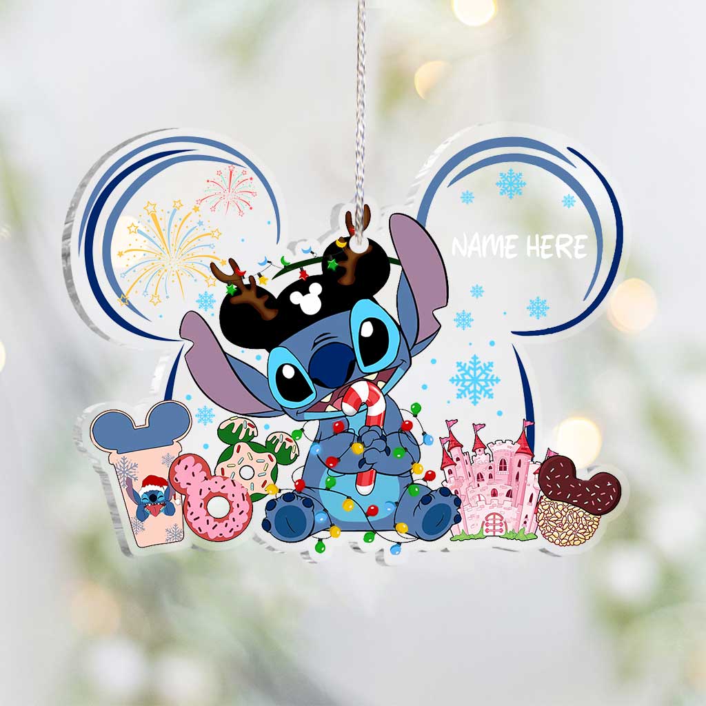 Personalized Christmas Ornament Transparent Acrylic Gift for Family