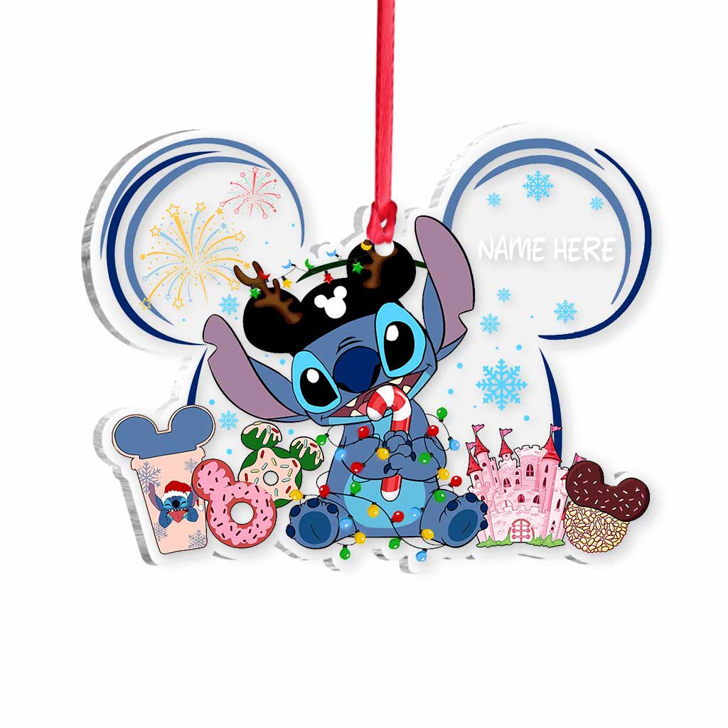 Personalized Christmas Ornament Transparent Acrylic Gift for Family