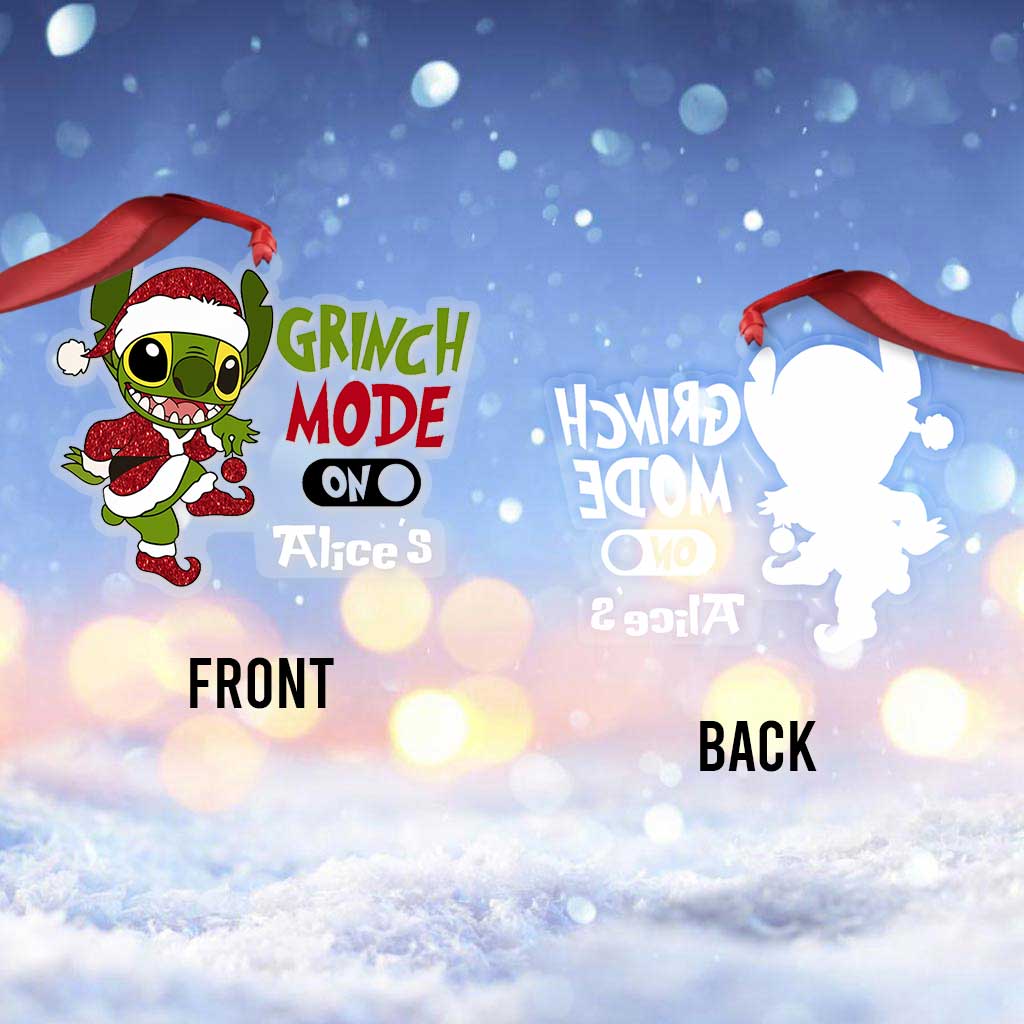 Personalized Transparent Acrylic Christmas Ornament Gift