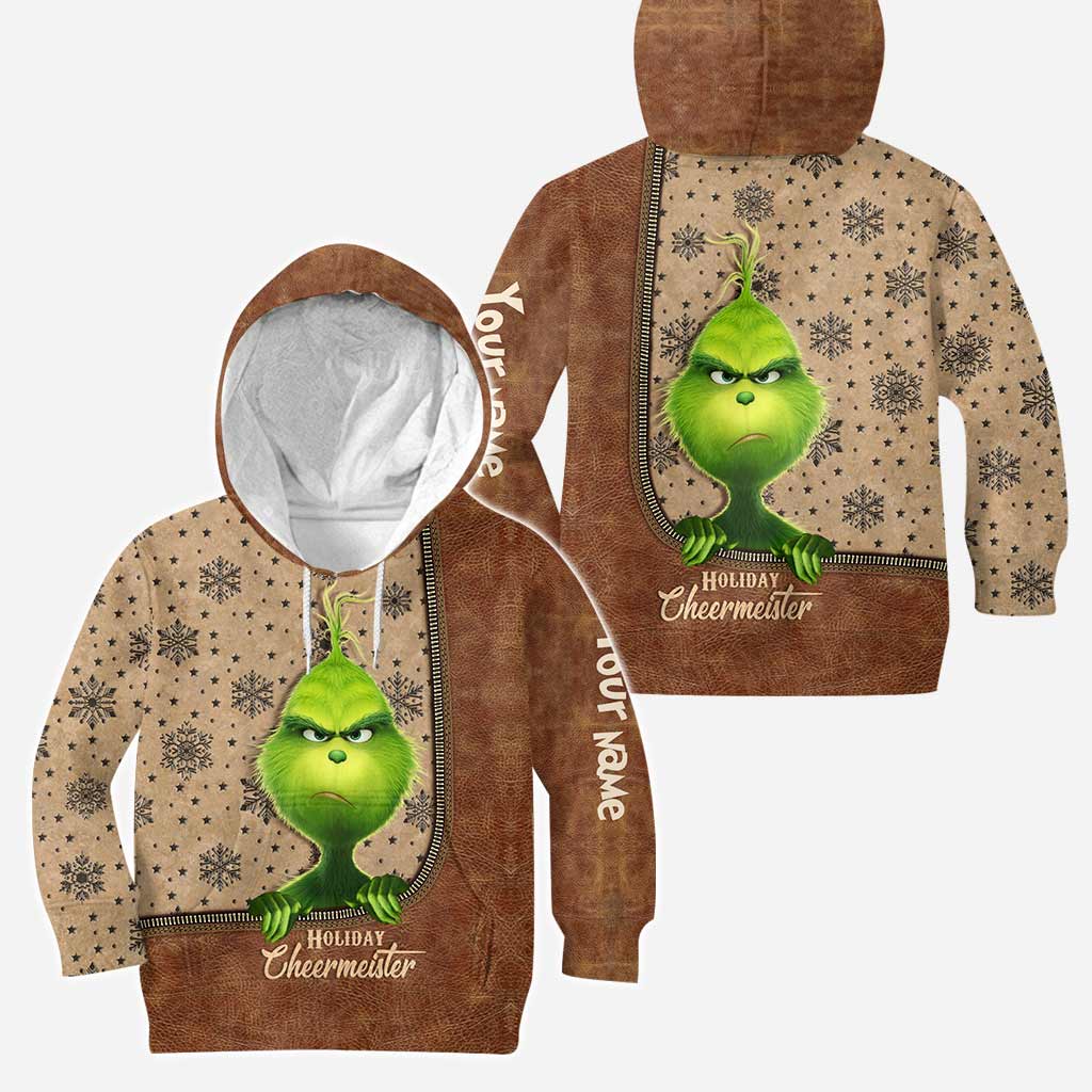 Personalized Grinch Hoodie & Leggings Set for Christmas Gift