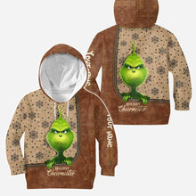Load image into Gallery viewer, Personalized Grinch Hoodie &amp; Leggings Set for Christmas Gift
