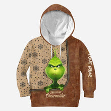 Load image into Gallery viewer, Personalized Grinch Hoodie &amp; Leggings Set for Christmas Gift
