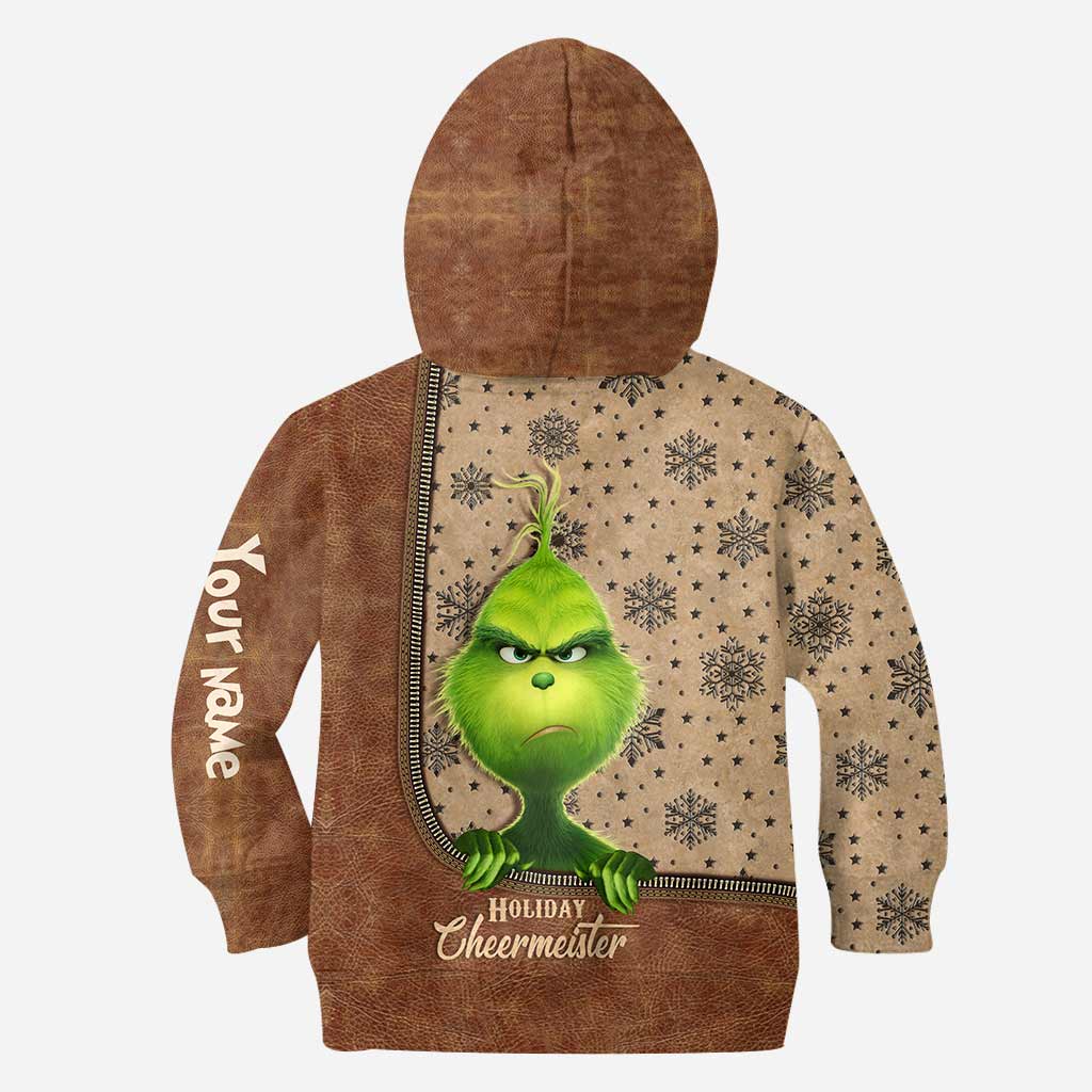 Personalized Grinch Hoodie & Leggings Set for Christmas Gift