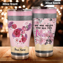 Load image into Gallery viewer, Personalized Floral Tumbler Custom Name Gift for Mom
