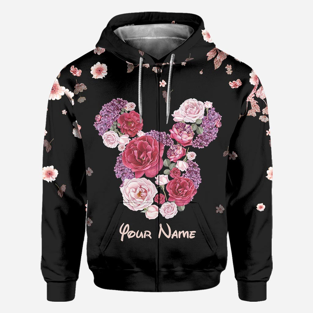 Personalized Floral Mouse All Over T-shirt & Hoodie Gift