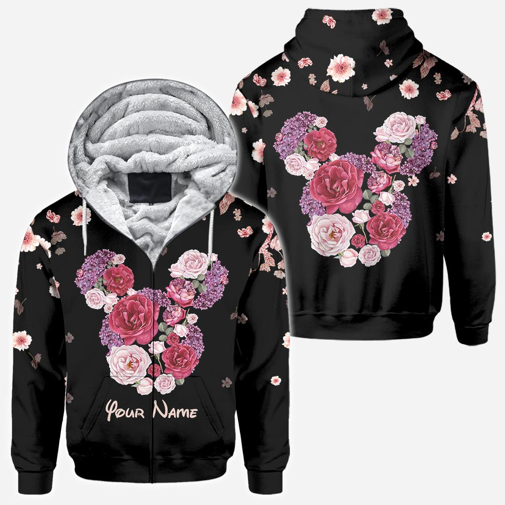 Personalized Floral Mouse All Over T-shirt & Hoodie Gift