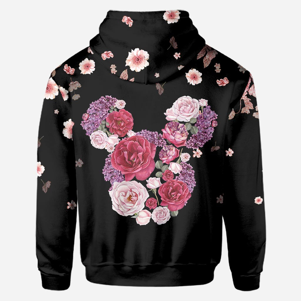 Personalized Floral Mouse All Over T-shirt & Hoodie Gift