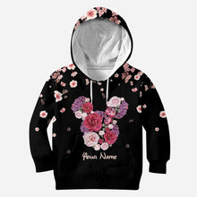 Load image into Gallery viewer, Personalized Floral Mouse All Over T-shirt &amp; Hoodie Gift
