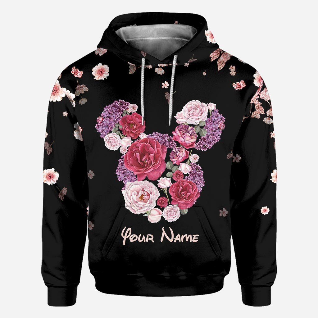 Personalized Floral Mouse All Over T-shirt & Hoodie Gift