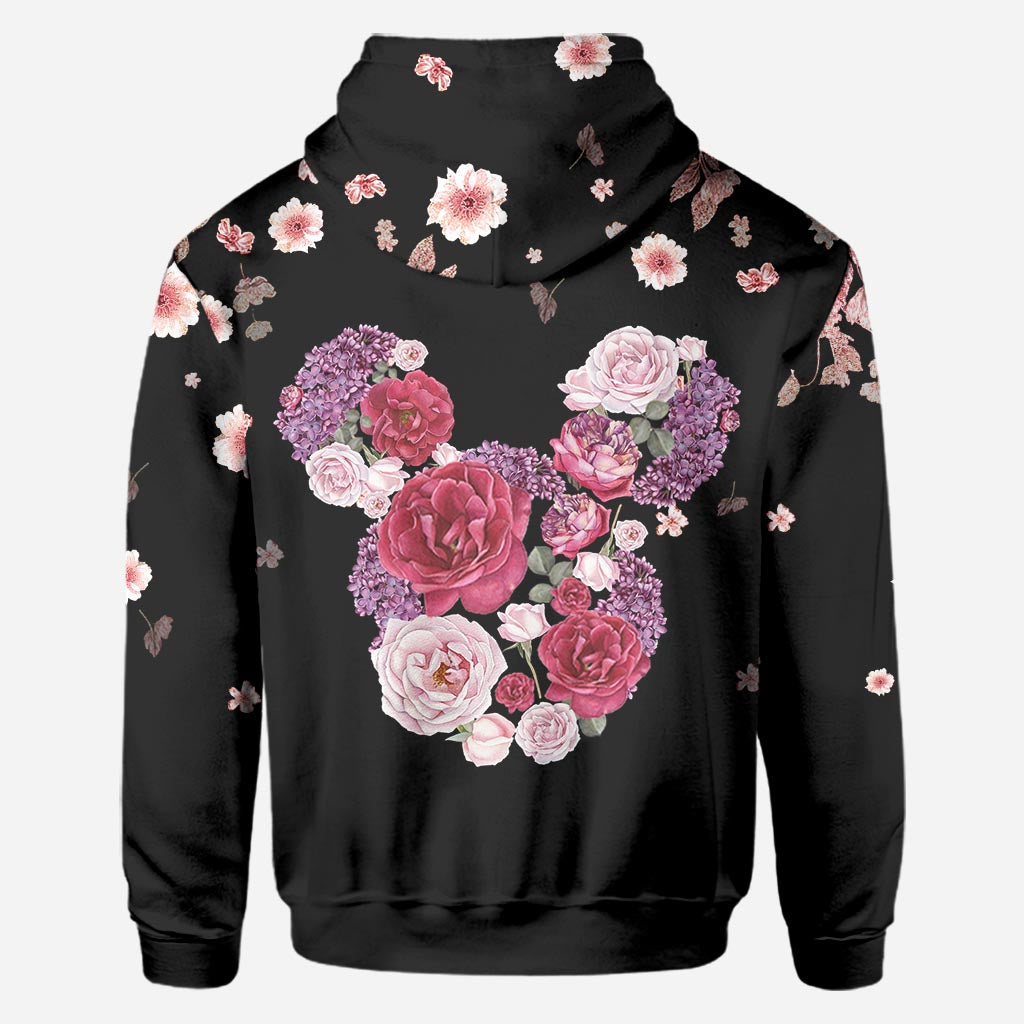 Personalized Floral Mouse All Over T-shirt & Hoodie Gift