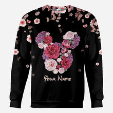 Load image into Gallery viewer, Personalized Floral Mouse All Over T-shirt &amp; Hoodie Gift
