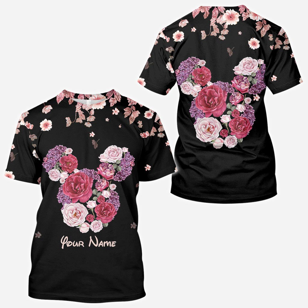 Personalized Floral Mouse All Over T-shirt & Hoodie Gift
