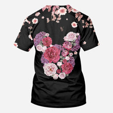 Load image into Gallery viewer, Personalized Floral Mouse All Over T-shirt &amp; Hoodie Gift
