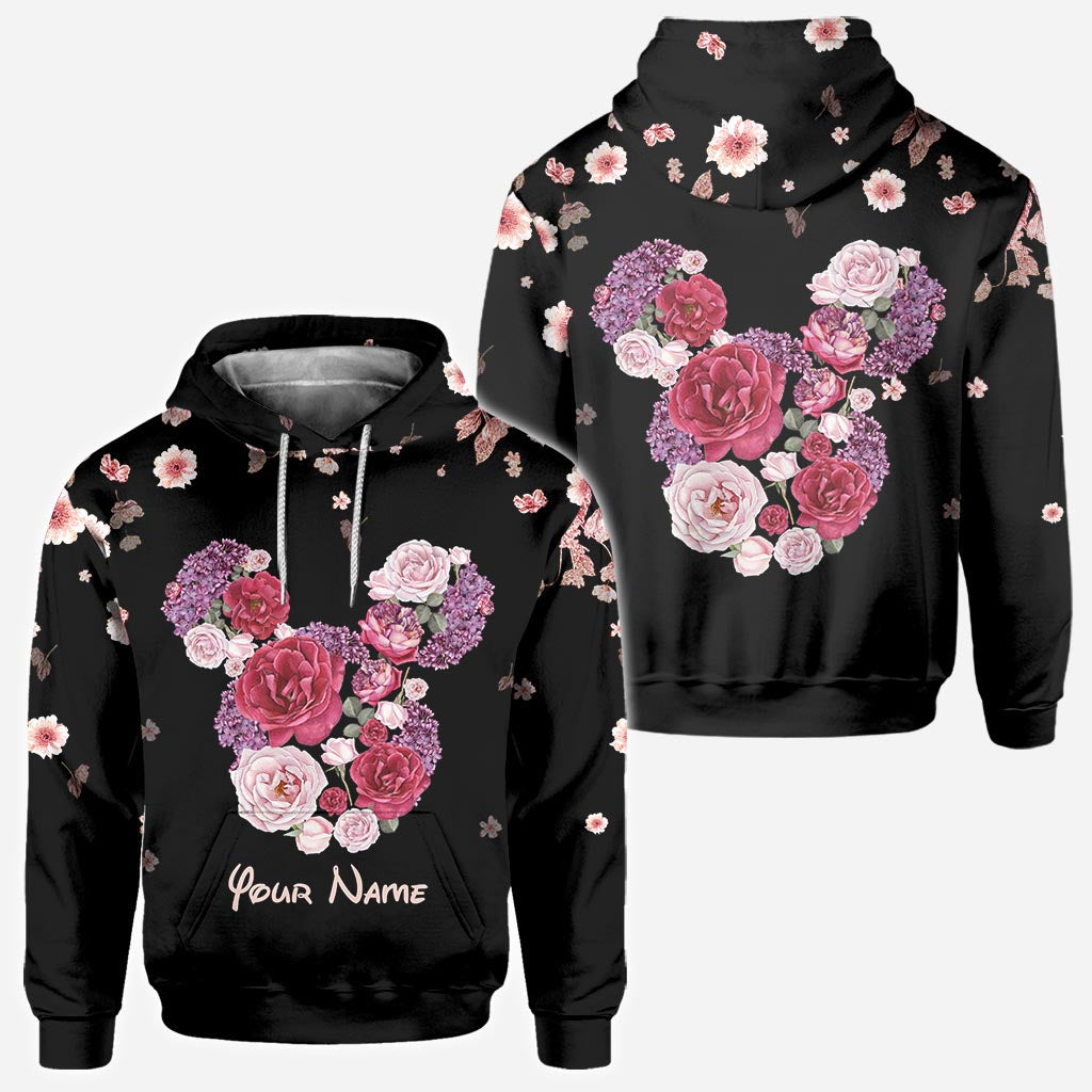 Personalized Floral Mouse All Over T-shirt & Hoodie Gift
