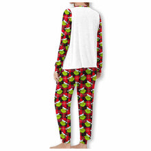 Load image into Gallery viewer, Personalized Grinch Christmas Pajamas Set for Couples

