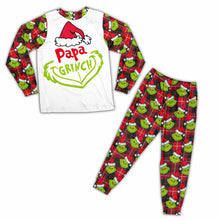 Load image into Gallery viewer, Personalized Grinch Christmas Pajamas Set for Couples
