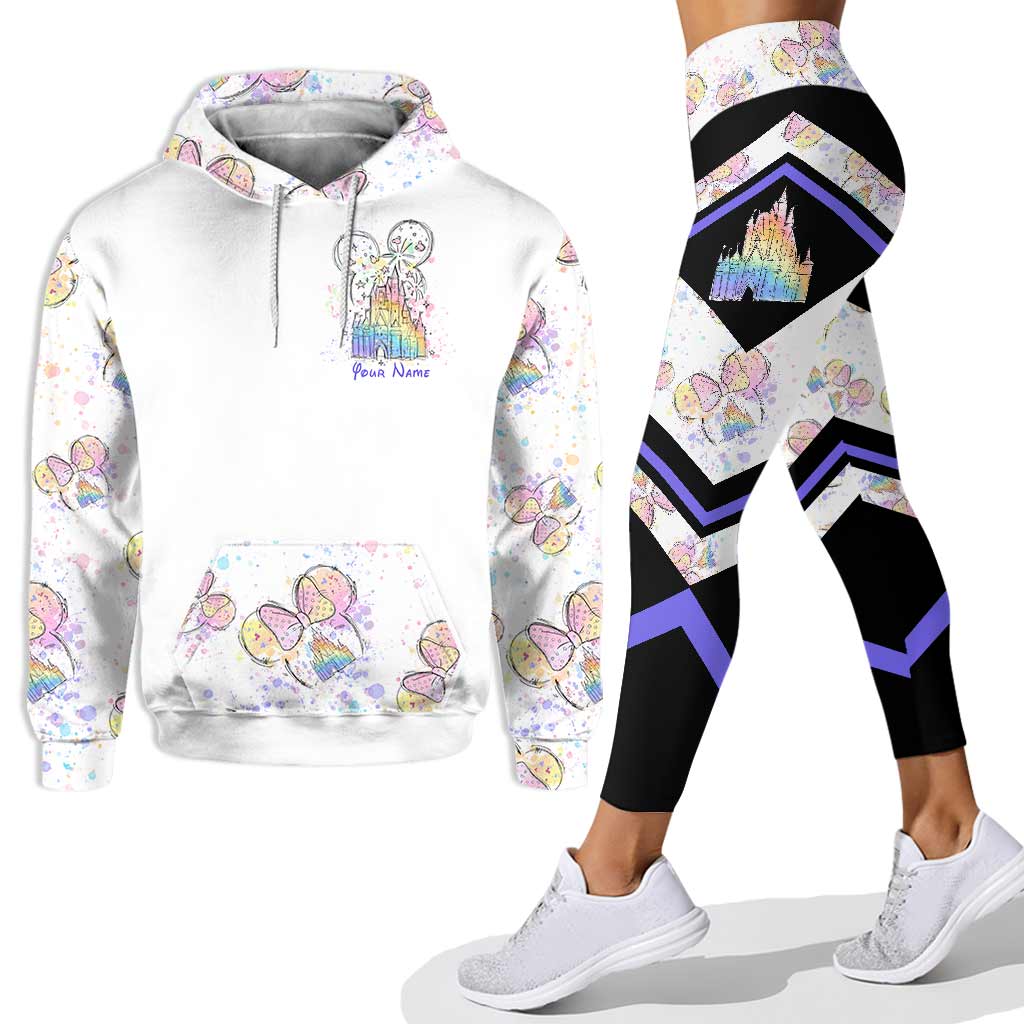 Personalized Mouse Hoodie and Leggings Set Custom Name Gift