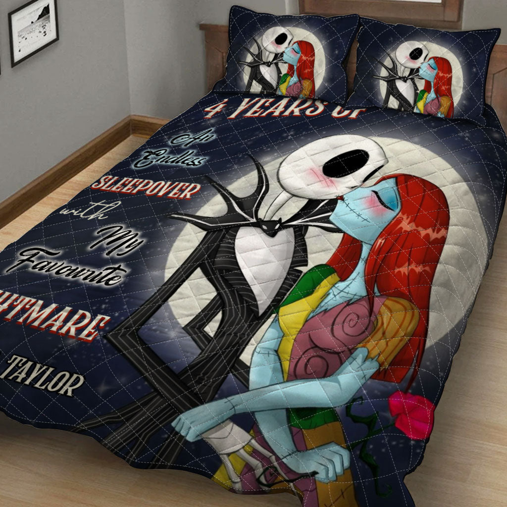 Personalized Nightmare Quilt Set with Custom Name | Unique Gift