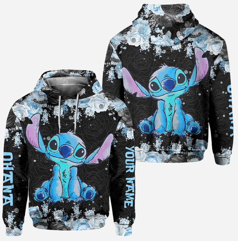 Personalized Ohana Hoodie and Leggings Set Custom Name Gift for Her
