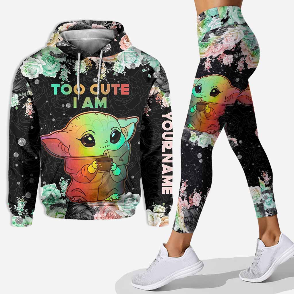 Personalized Hoodie and Leggings with Cute Design for Women