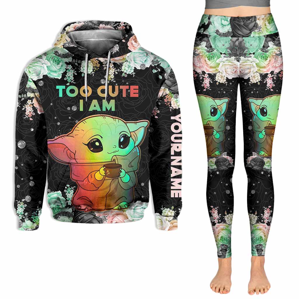 Personalized Hoodie and Leggings with Cute Design for Women
