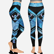 Load image into Gallery viewer, Personalized Hoodie and Leggings Set with Cute Stitch Design for Couple Gift
