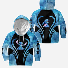 Load image into Gallery viewer, Personalized Hoodie and Leggings Set with Cute Stitch Design for Couple Gift
