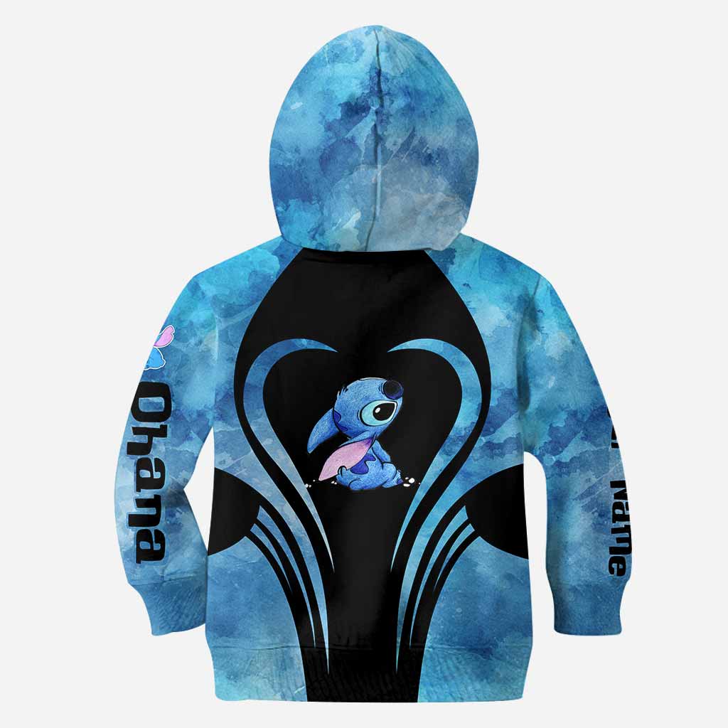 Personalized Hoodie and Leggings Set with Cute Stitch Design for Couple Gift