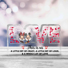 Load image into Gallery viewer, Personalized Acrylic Love Plaque Custom Couple Gift for Anniversary

