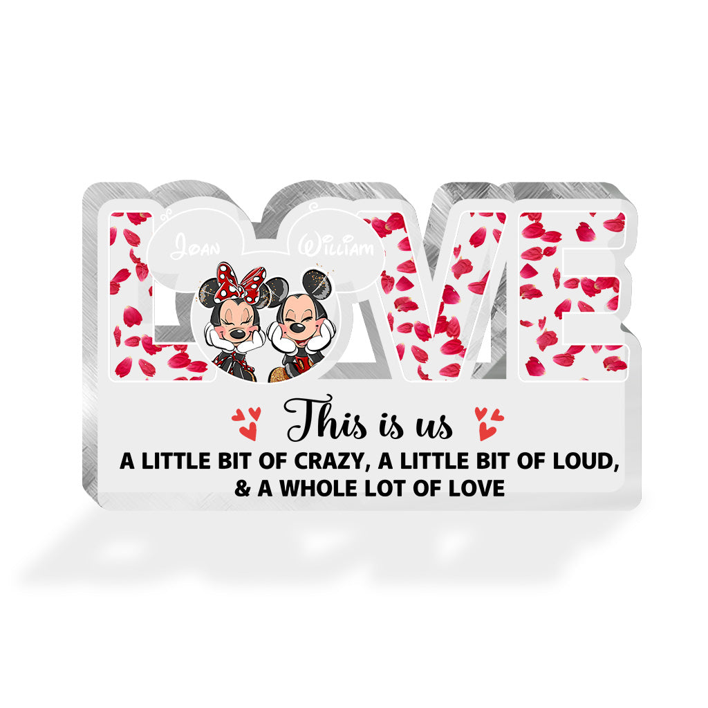 Personalized Acrylic Love Plaque Custom Couple Gift for Anniversary