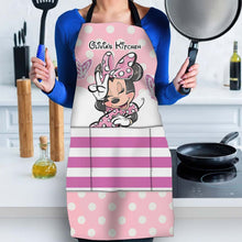 Load image into Gallery viewer, Personalized Minnie Mouse Apron Custom Name Gift for Kids
