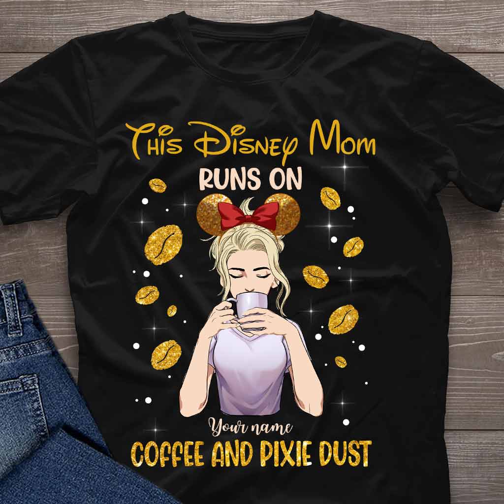 Personalized Coffee Pixie Dust T-Shirt & Hoodie Gift for Mom