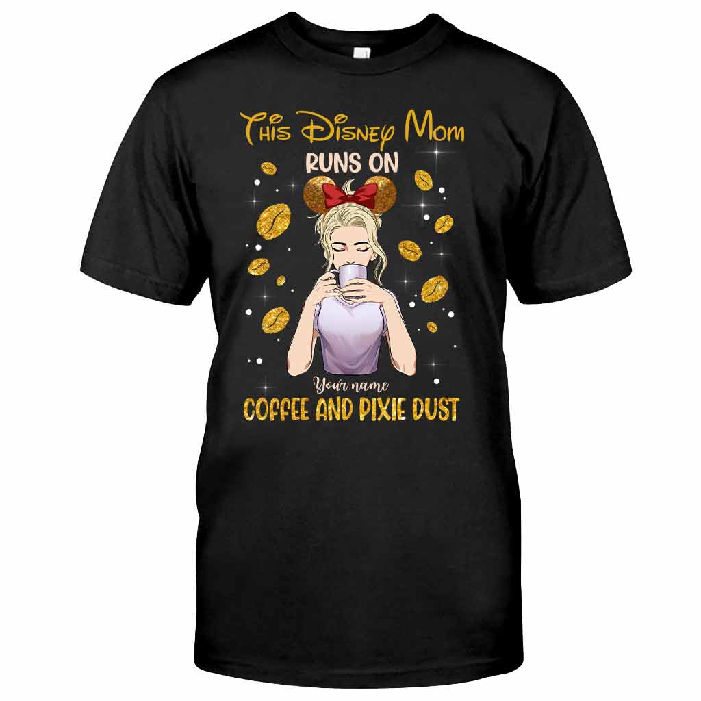 Personalized Coffee Pixie Dust T-Shirt & Hoodie Gift for Mom